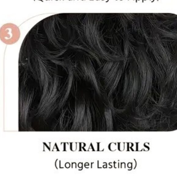 Elegant Women's 8-Inch Silvey Gray Drawstring Messy Bun Chignon Extension - Picture 7 of 8